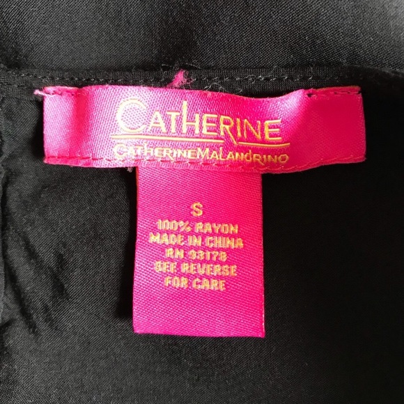 CATHERINE MALANDRINO (Sm) Comfy Black Summer Dress - Picture 8 of 8